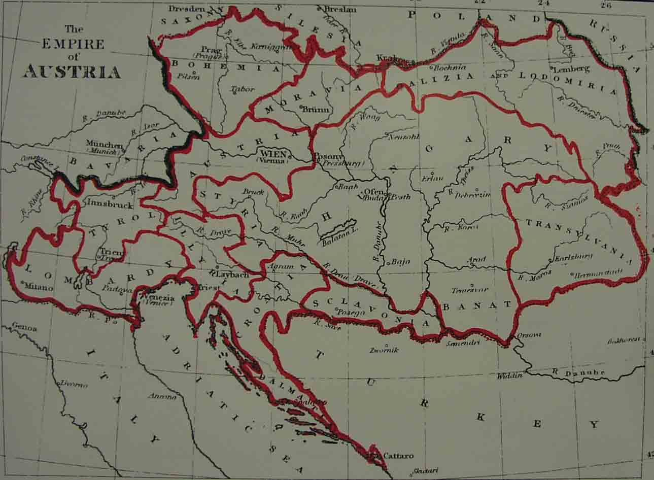 Map Of Europe Transylvania